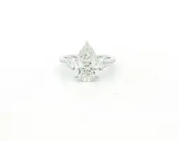 [KR21104PS300] 18K WHITE GOLD LAB GROWN DIAMONDS RING