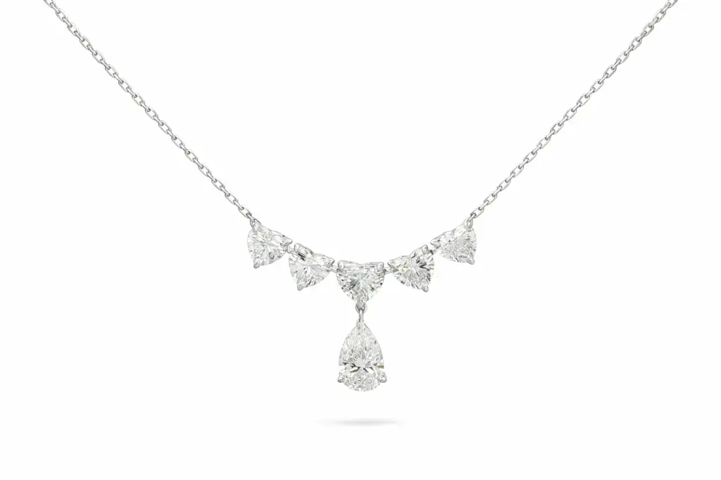 [KPC01465] Infinity Heart Diamond Necklace