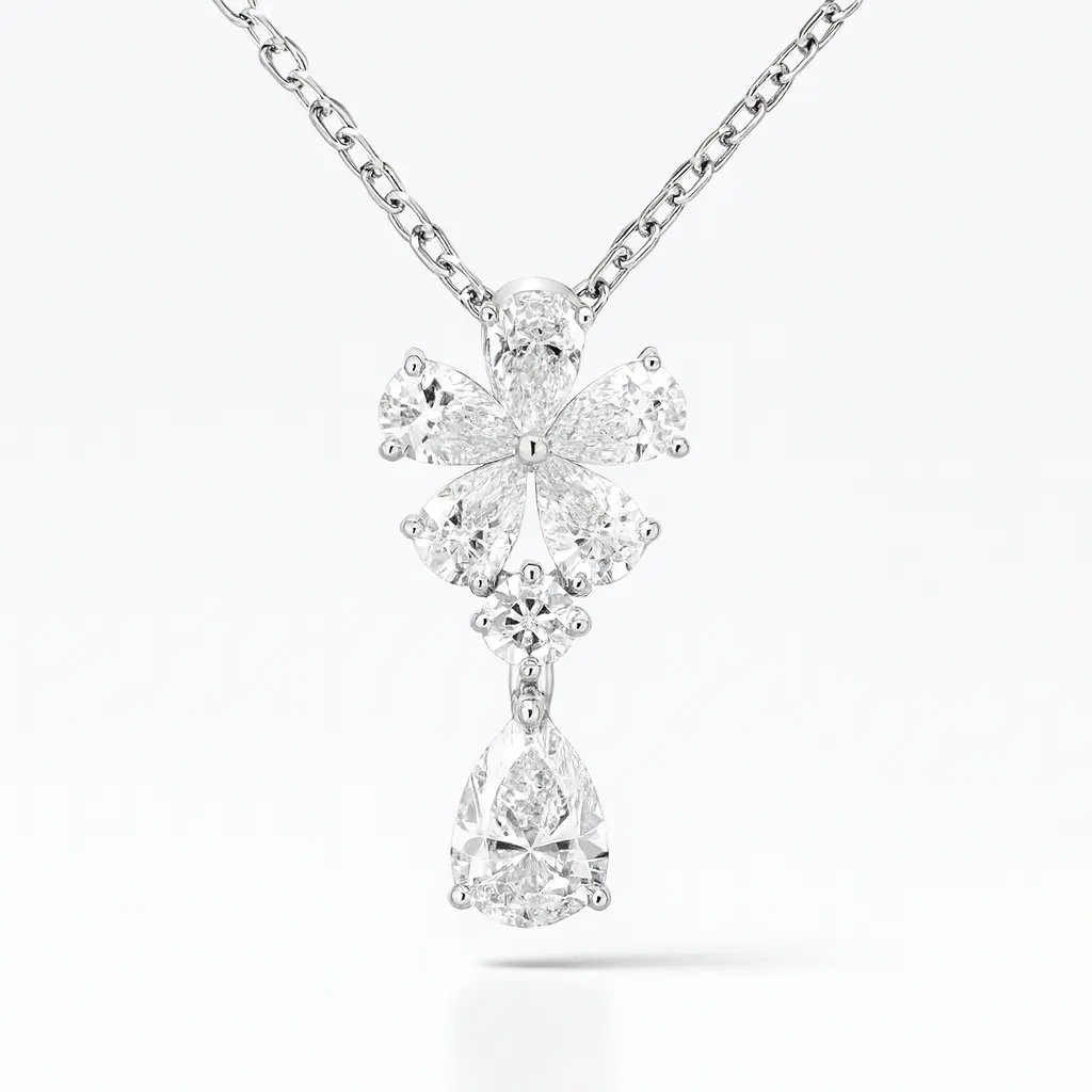 Floral Diamond Necklace