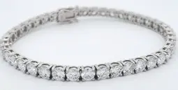 18K WHITE GOLD LAB GROWN DIAMONDS BRACELET