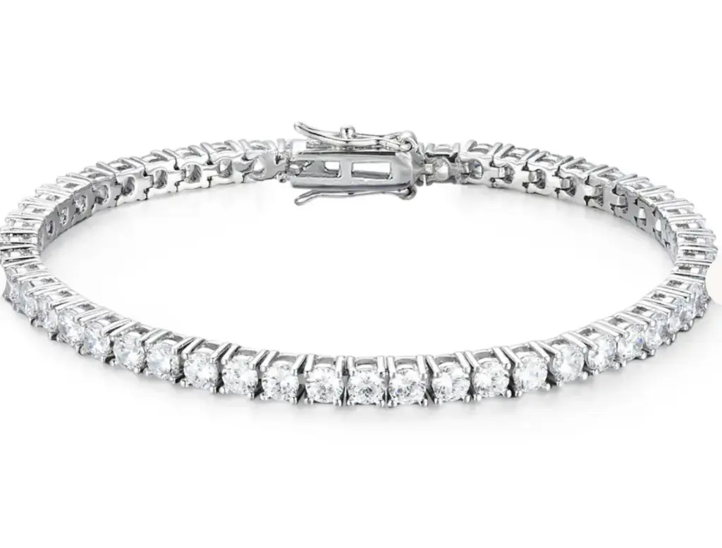 18K WHITE GOLD LAB GROWN DIAMONDS BRACELET