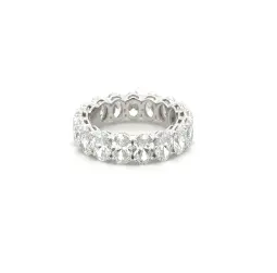 18K WHITE GOLD LAB GROWN DIAMONDS RING