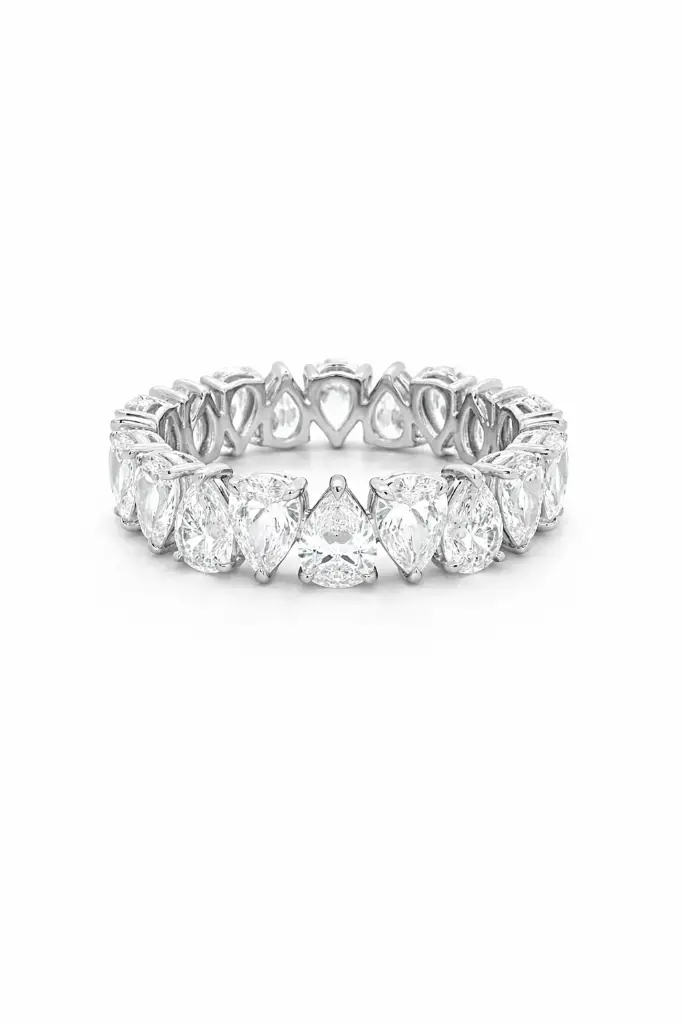 Forever Pear Eternity Band