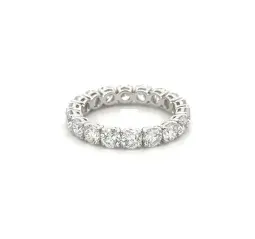 18K WHITE GOLD LAB GROWN DIAMONDS RING
