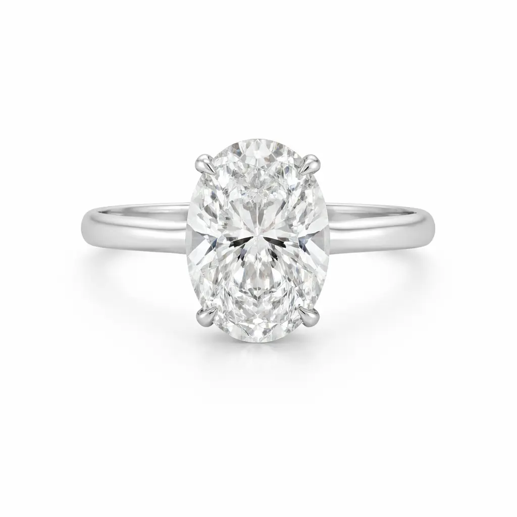 [KR20586OV400] Forever Oval Diamond Ring