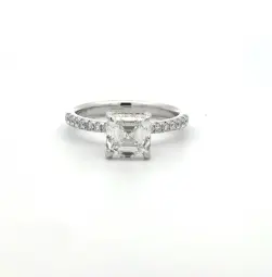 18K WHITE GOLD LAB GROWN DIAMONDS RING