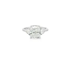 18K WHITE GOLD LAB GROWN DIAMONDS RING