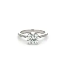 [KR20932BR300] 18K WHITE GOLD LAB GROWN DIAMONDS RING