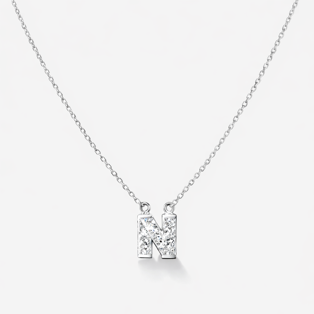 [PJ0064] N letter Cut Diamond