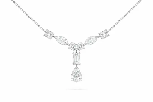 [KPC01458] Marquise V Diamond Necklace