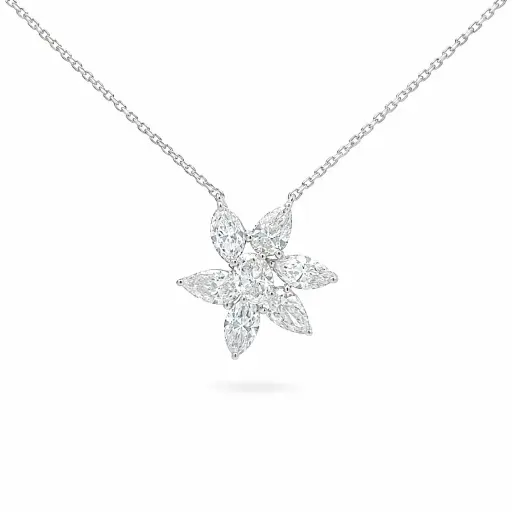 [KP10084] Cluster Diamond Necklace