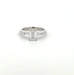 [KR19600EC150] 18K WHITE GOLD LAB GROWN DIAMONDS RING