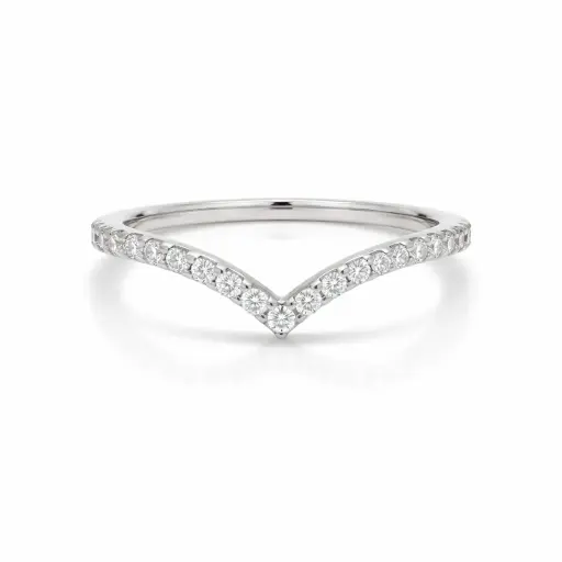 [25P16609] V Diamond Ring