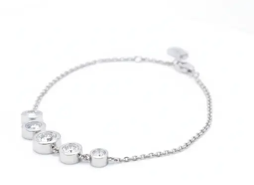 [22P14123] Graduated Diamond Bracelet